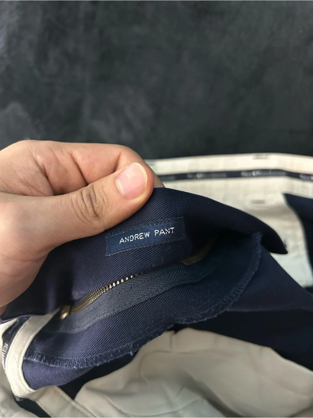 Vtg Y2K Polo Ralph Lauren Men's Andrew Pant Navy Chino Double Pleated Size 40x30